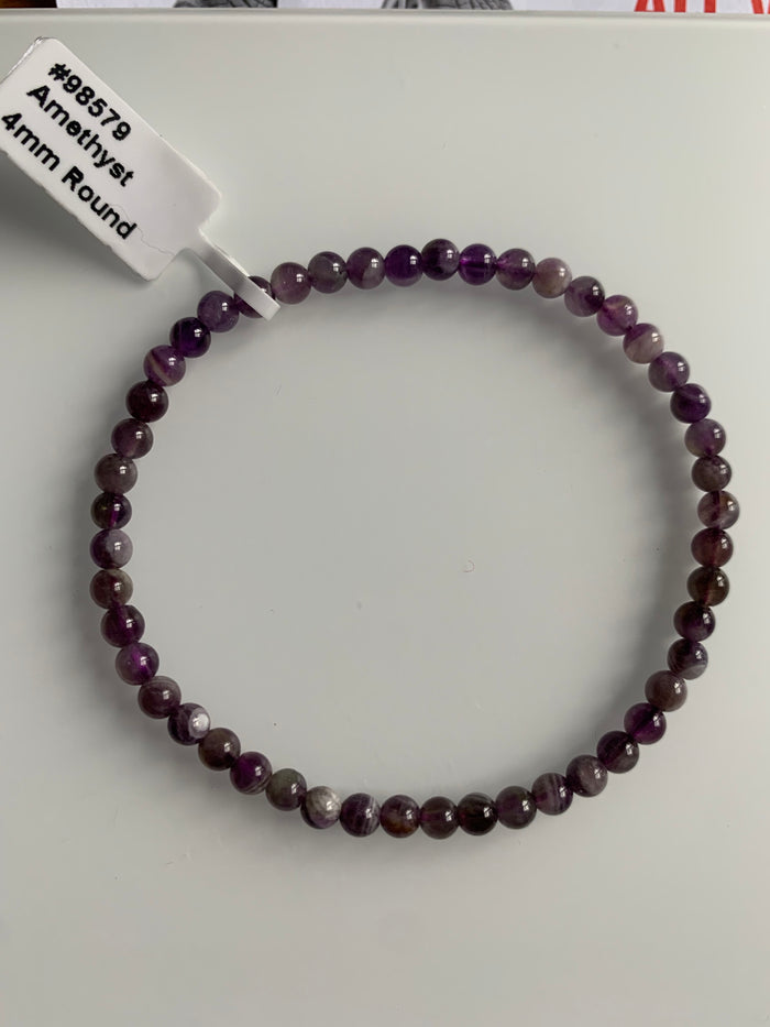 Amethyst 4mm Bracelet
