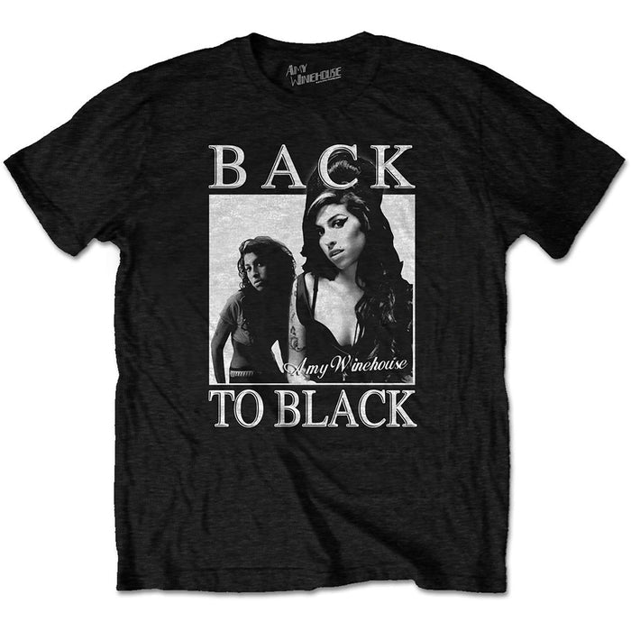 Amy Winehouse Unisex T-shirt - Back To Black Rock Off
