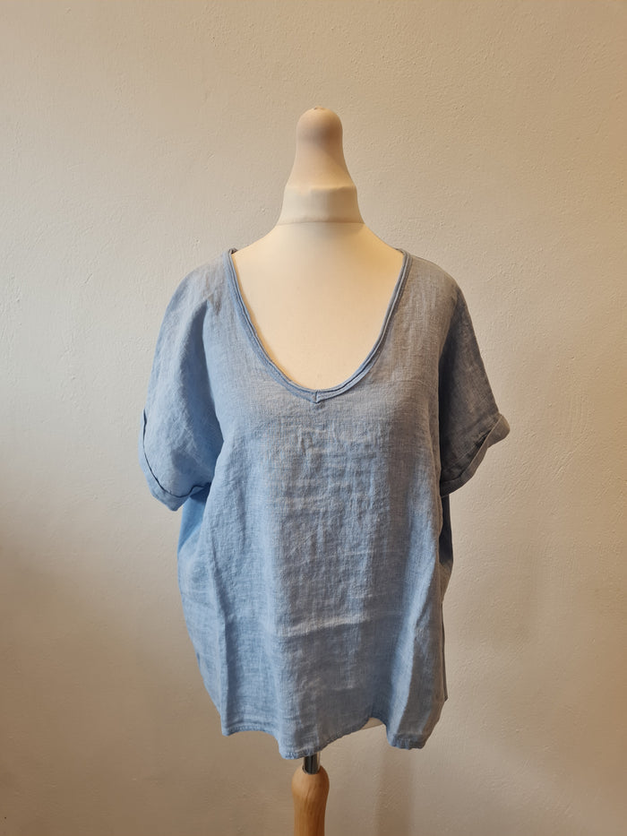 Andromede Paris blue top M/L