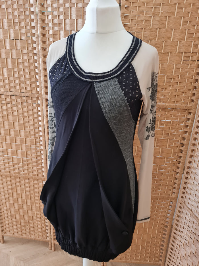 Angels Never Die Sheer Sleeve Jumper Dress Medium