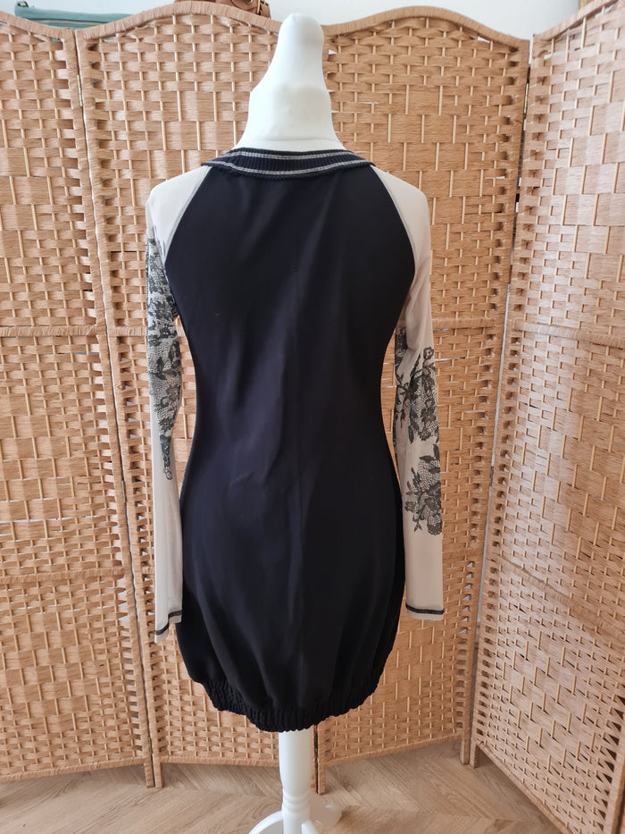 Angels Never Die Sheer Sleeve Jumper Dress Medium