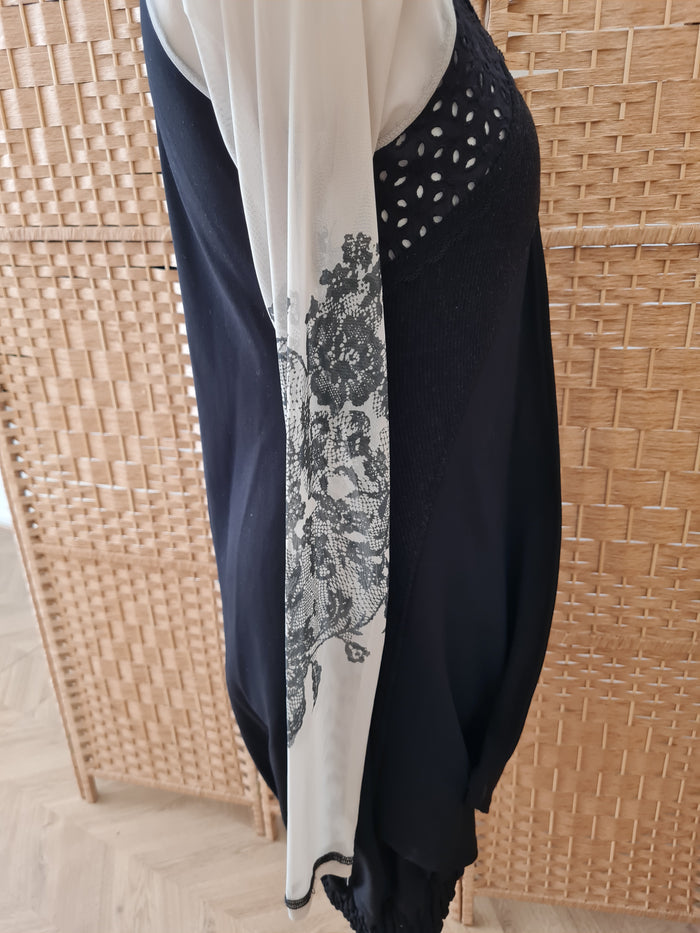 Angels Never Die Sheer Sleeve Jumper Dress Medium