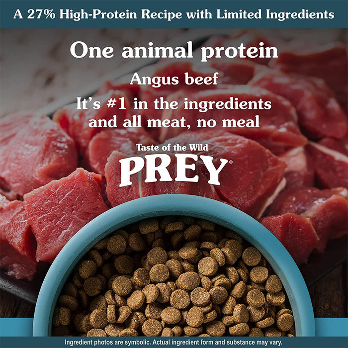 Angus Beef Prey for Dogs in a bowl