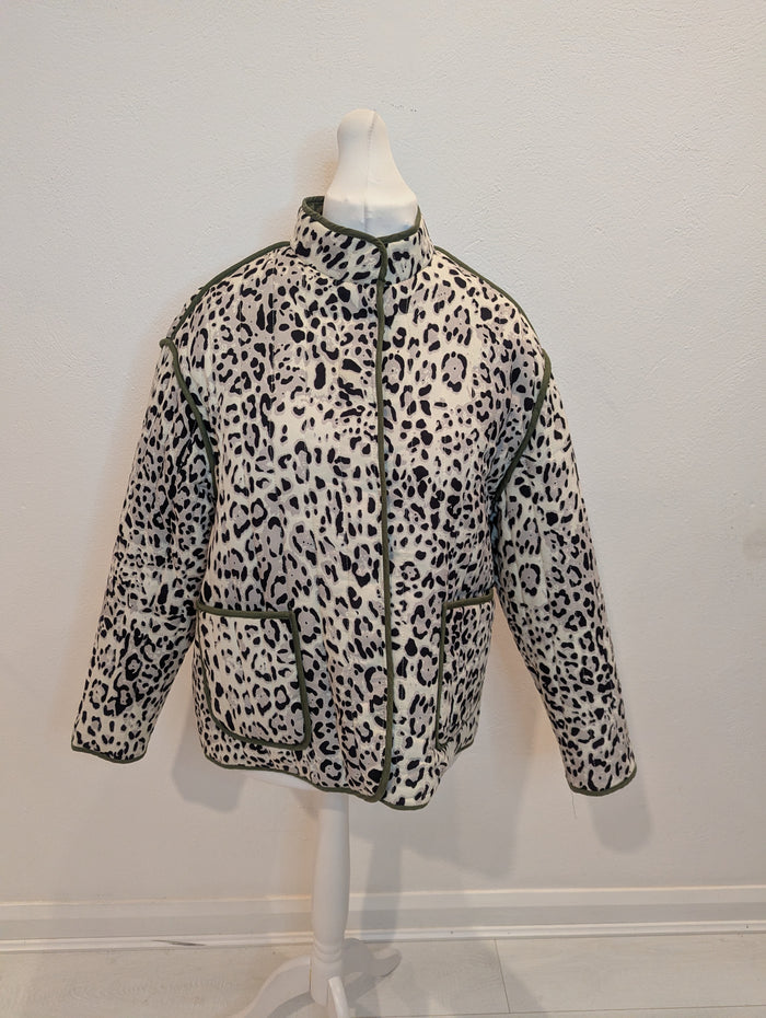 Animal Print Padded Jacket L