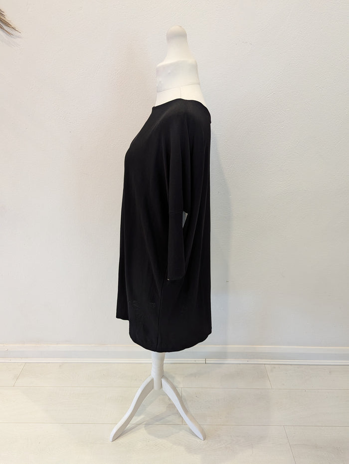 Annette Gortz Black Tunic Top M/L