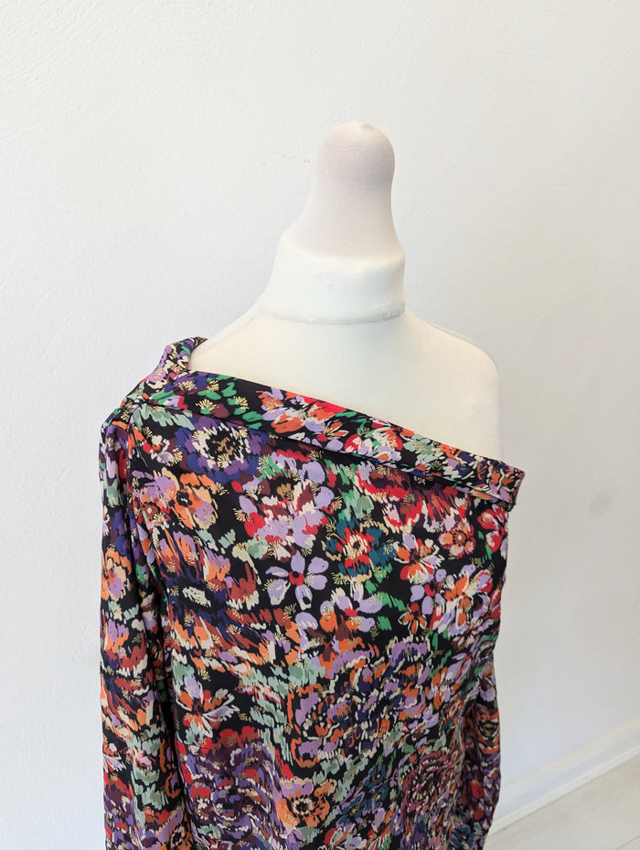 Another Sunday Asymetric Floral Blouse Size 6/8