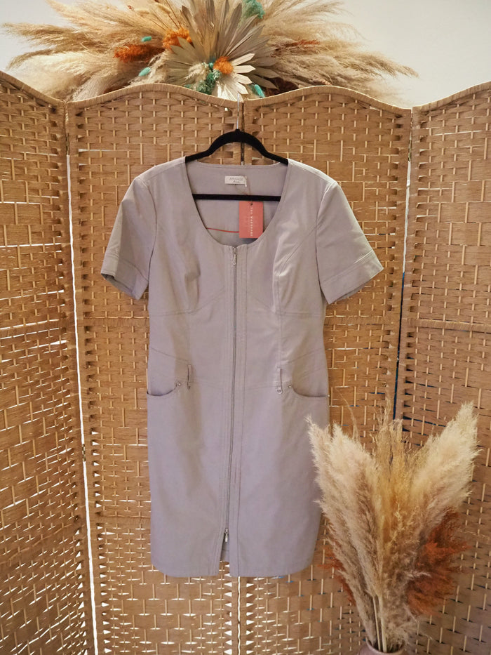 Apanage Grey Zip Dress 14