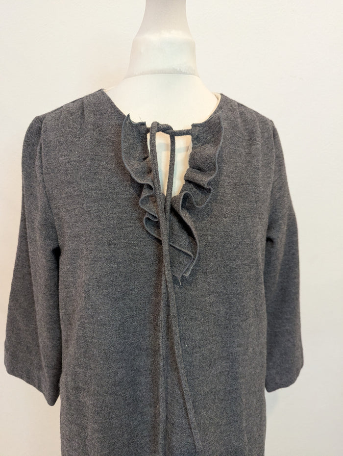 A.P.C Grey Flannel Dress 36
