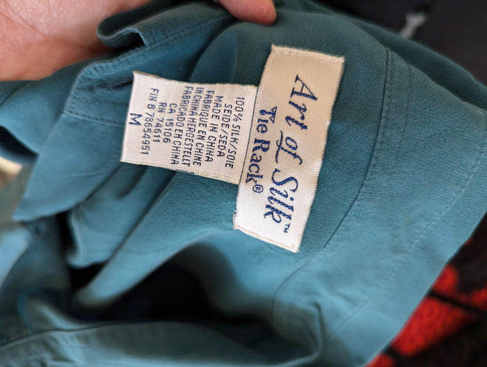 Art Of Silk Teal Blouse M