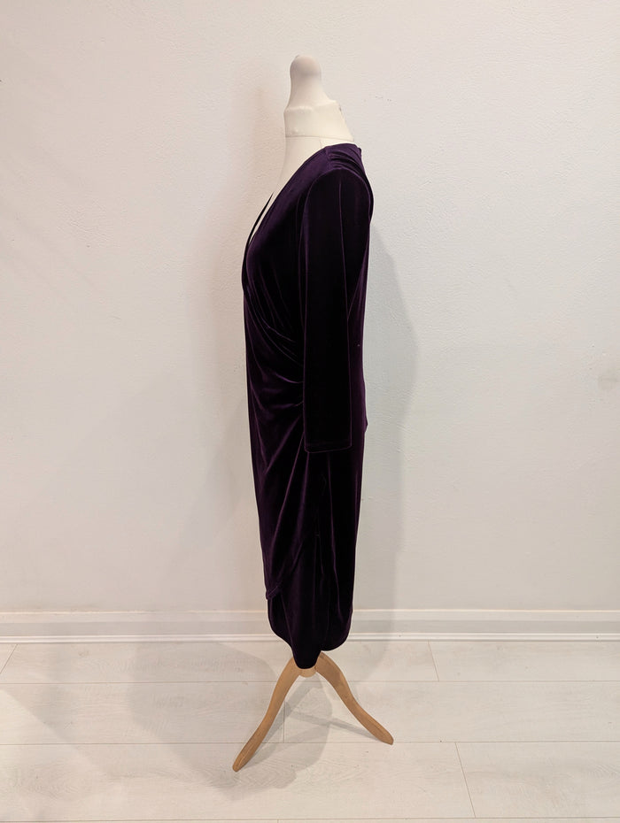 Artigiano Purple Velour Dress 12