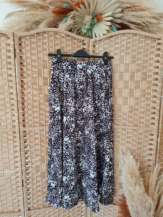Asos Black/White Maxi Skirt NEW 10