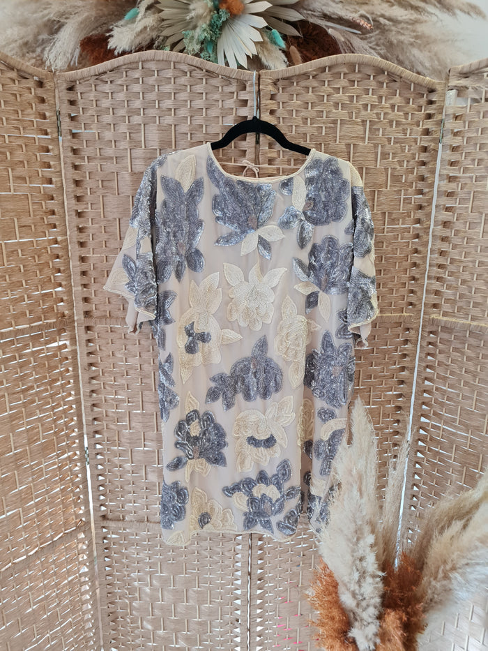 ASOS blush sequin tunic 10