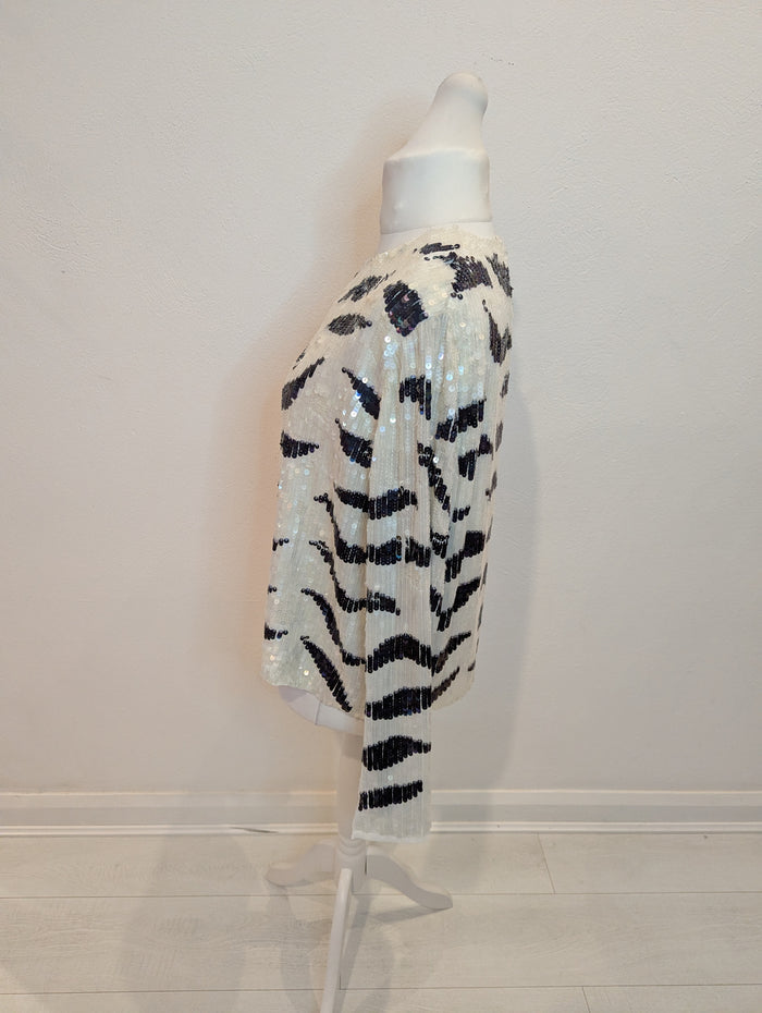ASOS Sequin Open Back Top 18 NWT RRP £75