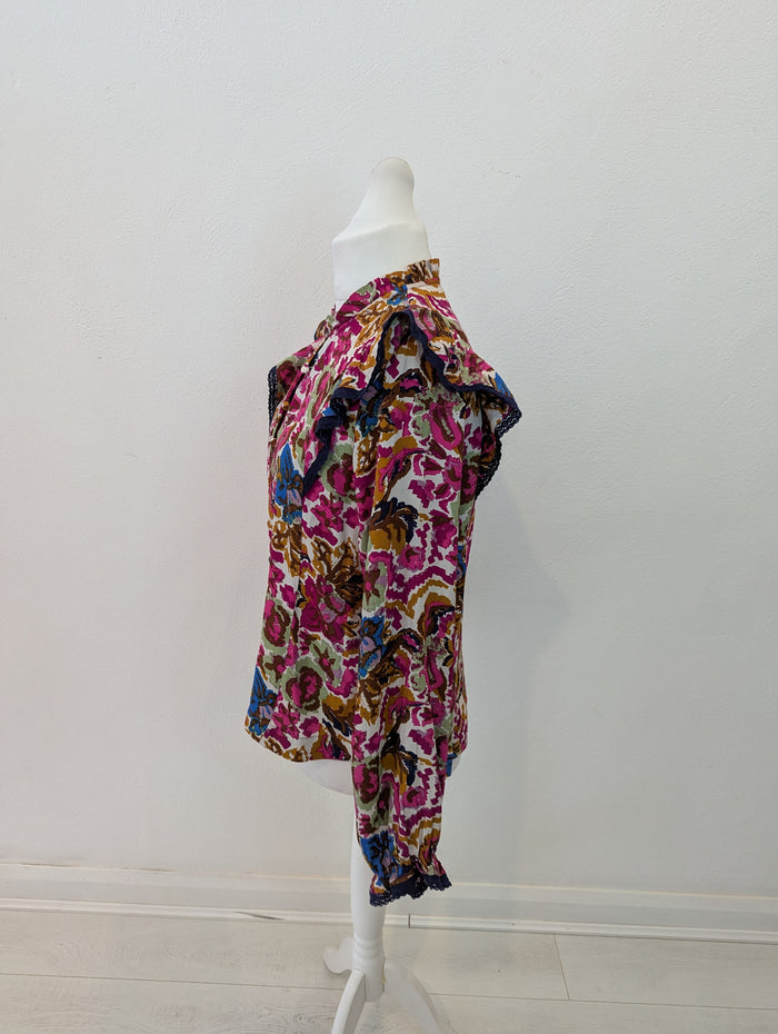 Atelier Reve Multi Print Blouse Size 14/16