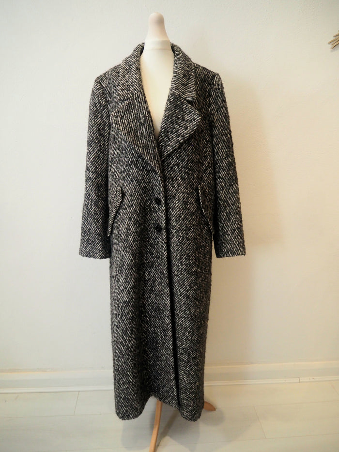 Autograph Black Tweed Overcoat 20