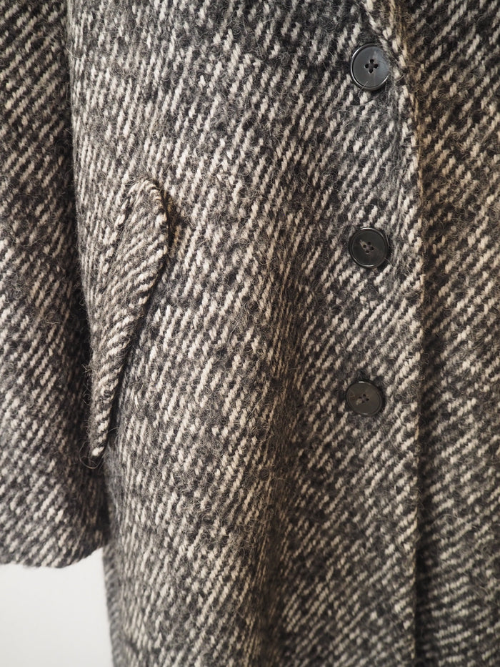 Autograph Black Tweed Overcoat 20