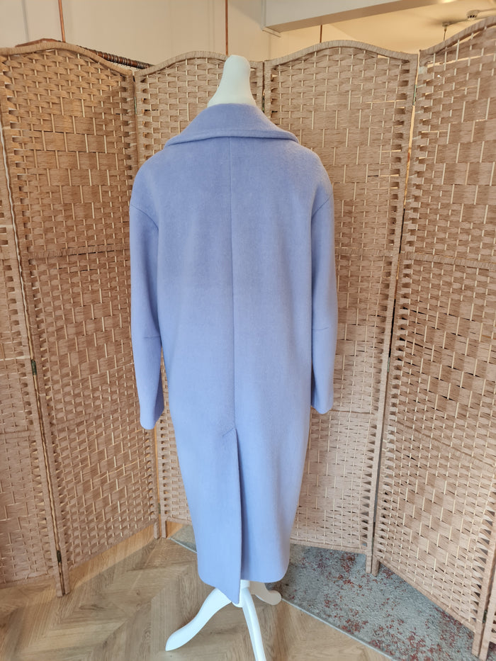 Autograph Lilac Wool Overcoat Size 14