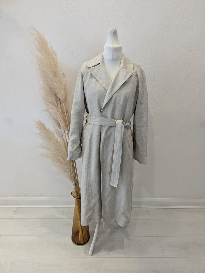 Autograph Oatmeal Duster Coat 14