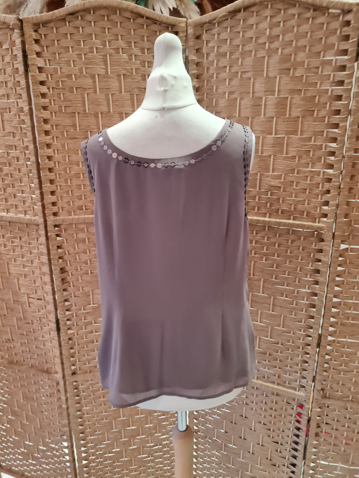 Autograph Oyster Sequin Top 8/10
