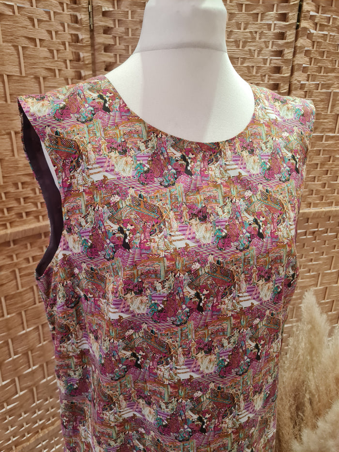 Avoca printed sequin hem dress 2