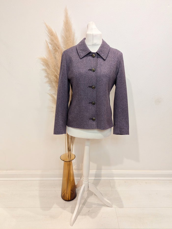 Avoca Purple Wool Jacket 14