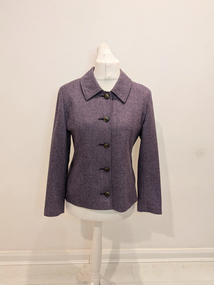 Avoca Purple Wool Jacket 14