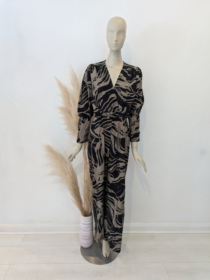 AX Paris black/ khaki jumpsuit 12 NWT RRP £48