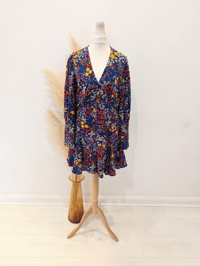 AX Paris Navy Floral Dress 10