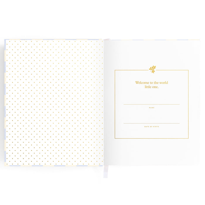 Baby Book Blue Check - 3rd Edition - SECONDS