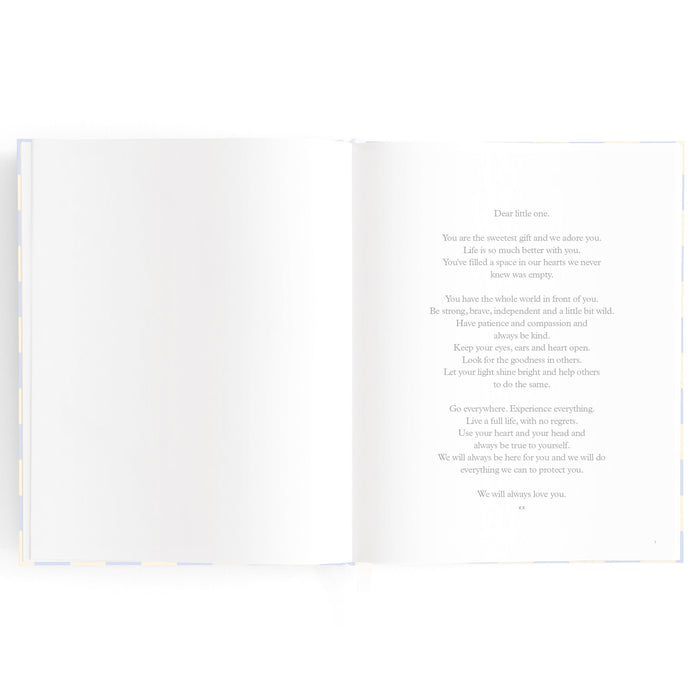 Baby Book Blue Check - 3rd Edition - SECONDS