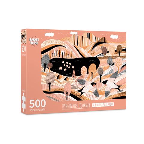 Badge Bomb - A Bird's Eye View 500 Piece Puzzle BADGE BOMB
