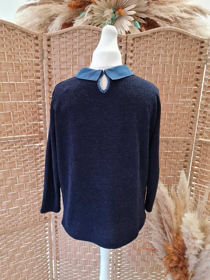 Bagoraz navy cat jumper M/L