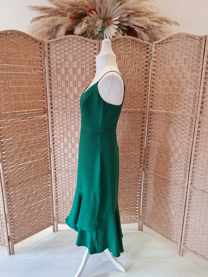 Banana Republic Green Fishtail Dress Size 12/14