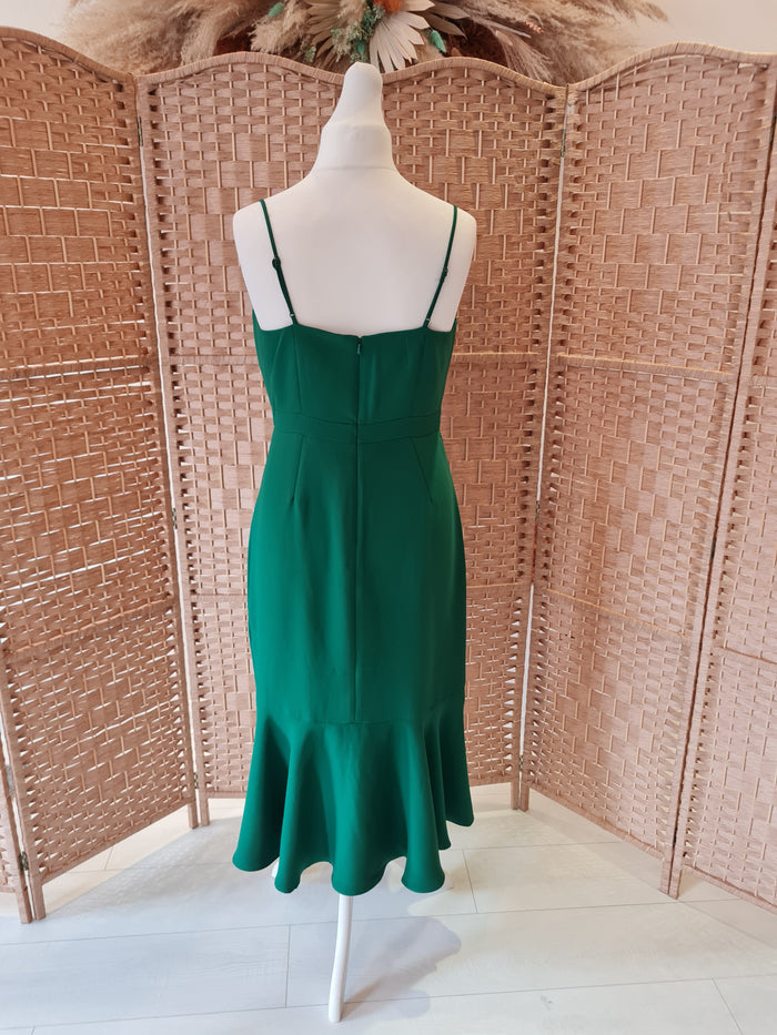 Banana Republic Green Fishtail Dress Size 12/14