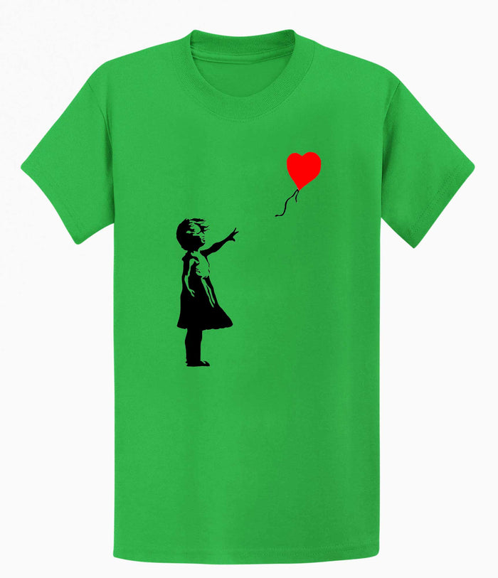 Banksy Girl Heart Balloon Men's T-shirt Banksy-Apparel