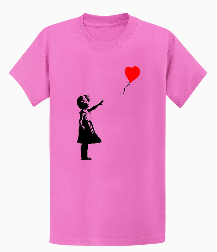 Banksy Girl Heart Balloon Men's T-shirt Banksy-Apparel