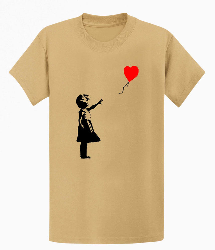 Banksy Girl Heart Balloon Men's T-shirt Banksy-Apparel