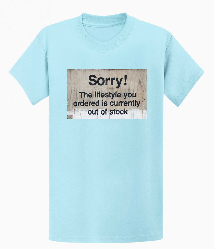 Banksy Sorry Out of Stock Men's T-shirt Banksy-Apparel