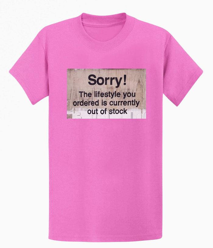 Banksy Sorry Out of Stock Men's T-shirt Banksy-Apparel