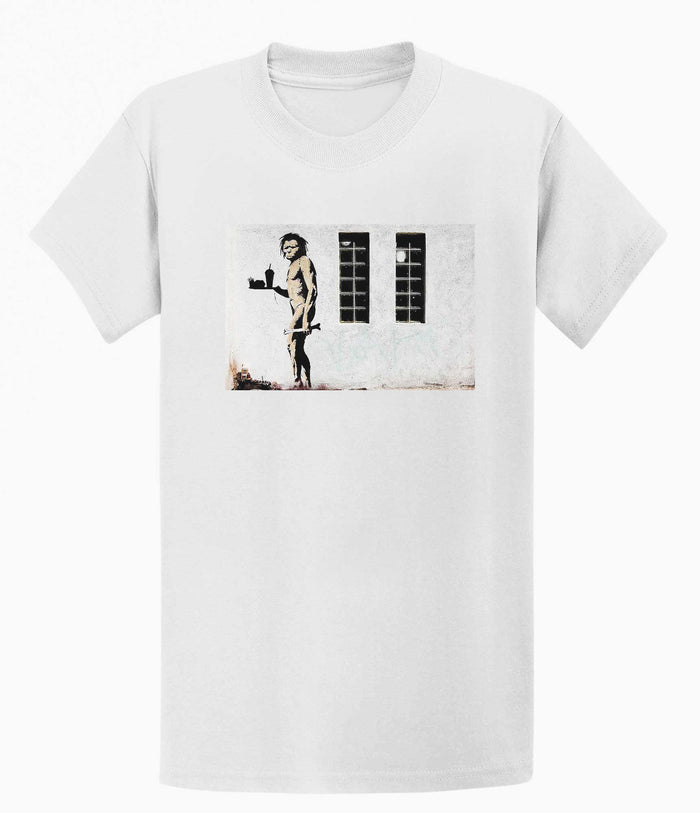 Banksy T-shirt - Ape Man Banksy-Apparel