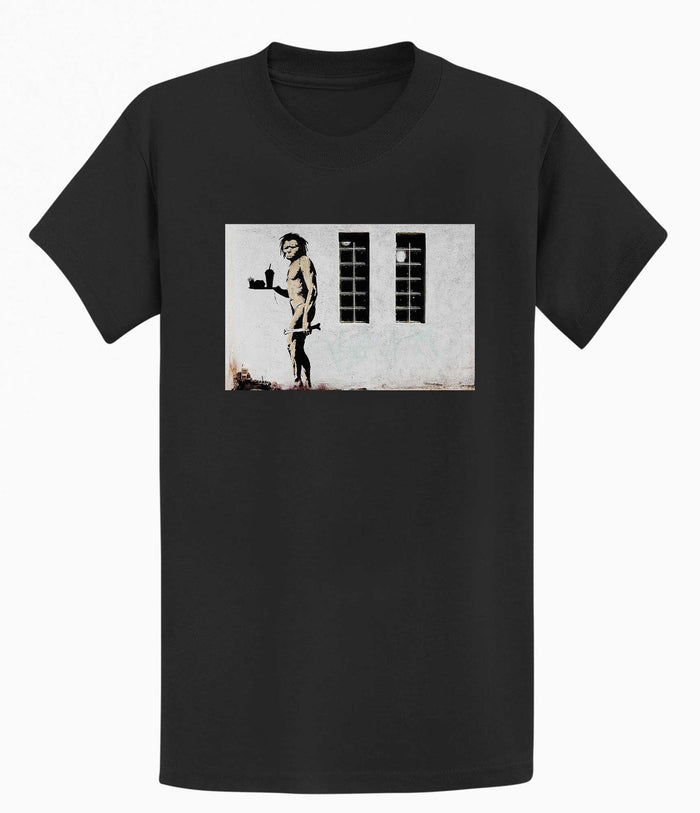 Banksy T-shirt - Ape Man Banksy-Apparel