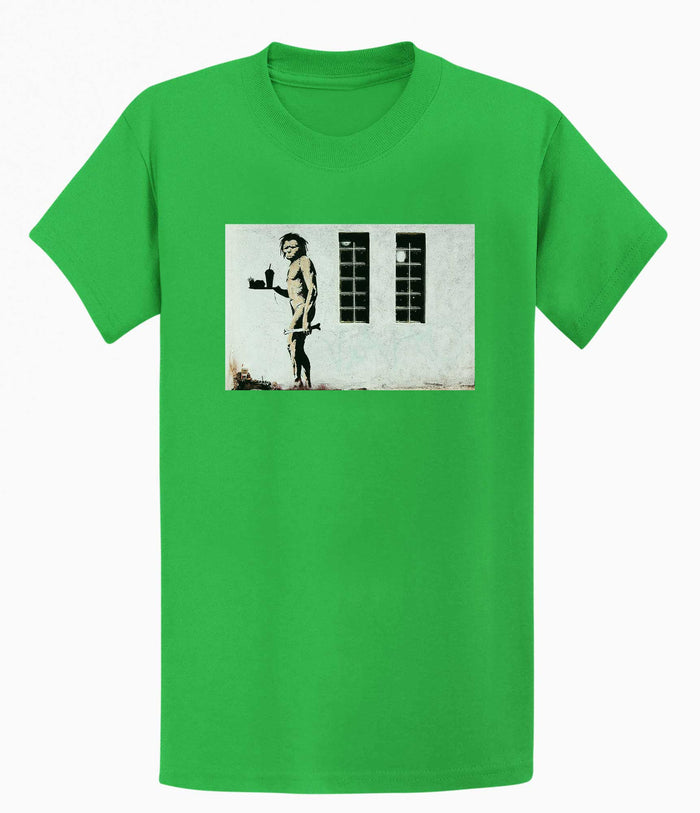 Banksy T-shirt - Ape Man Banksy-Apparel