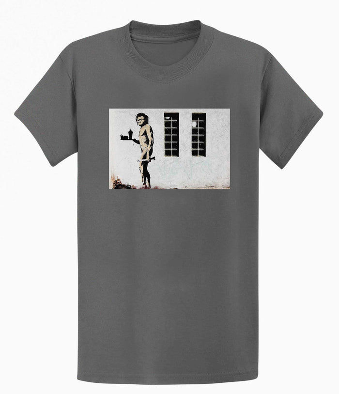 Banksy T-shirt - Ape Man Banksy-Apparel