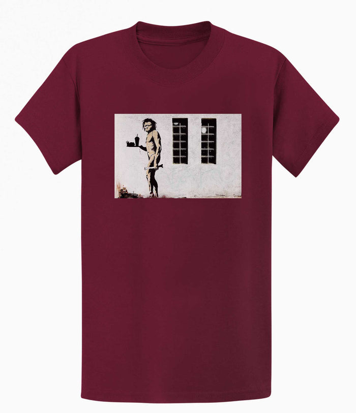 Banksy T-shirt - Ape Man Banksy-Apparel