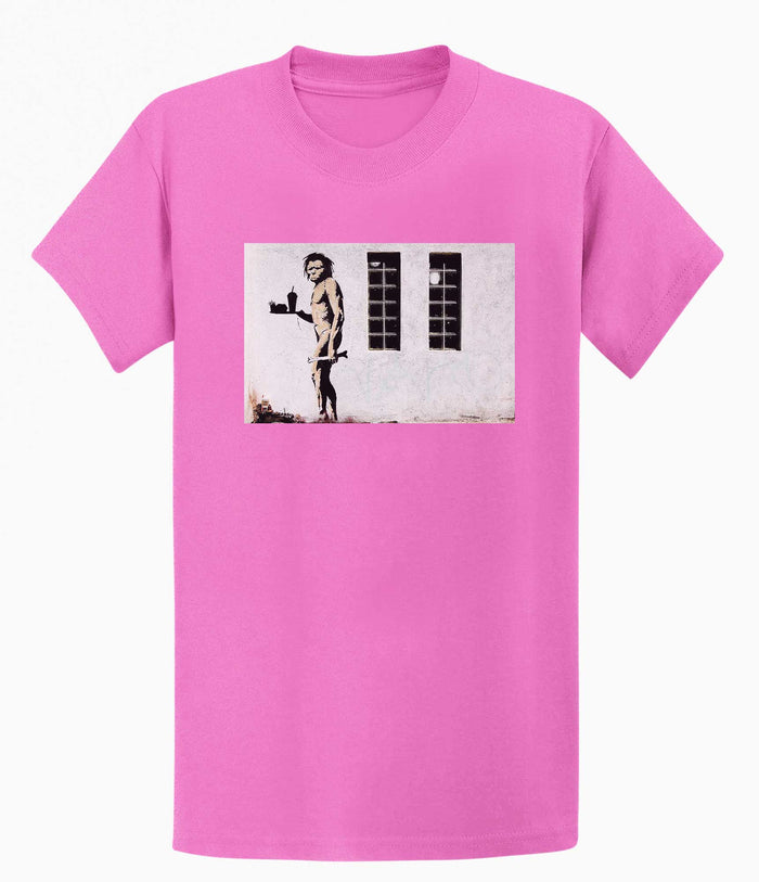 Banksy T-shirt - Ape Man Banksy-Apparel