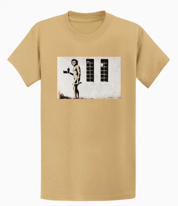 Banksy T-shirt - Ape Man Banksy-Apparel