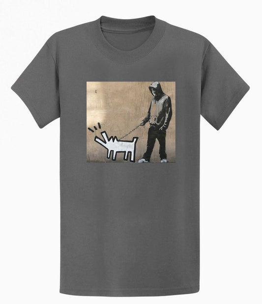 Banksy T-shirt - Dog Walker Banksy-Apparel