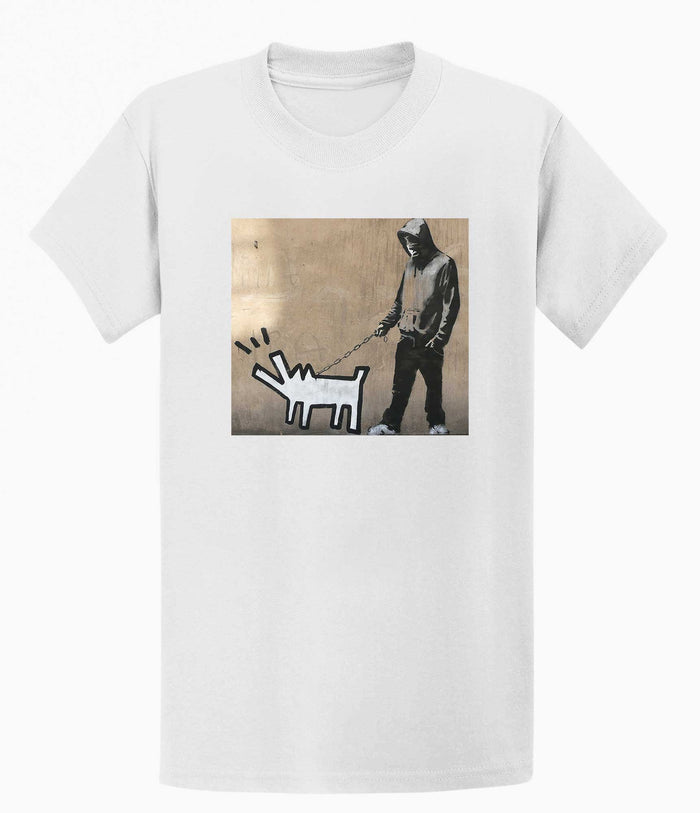Banksy T-shirt - Dog Walker Banksy-Apparel