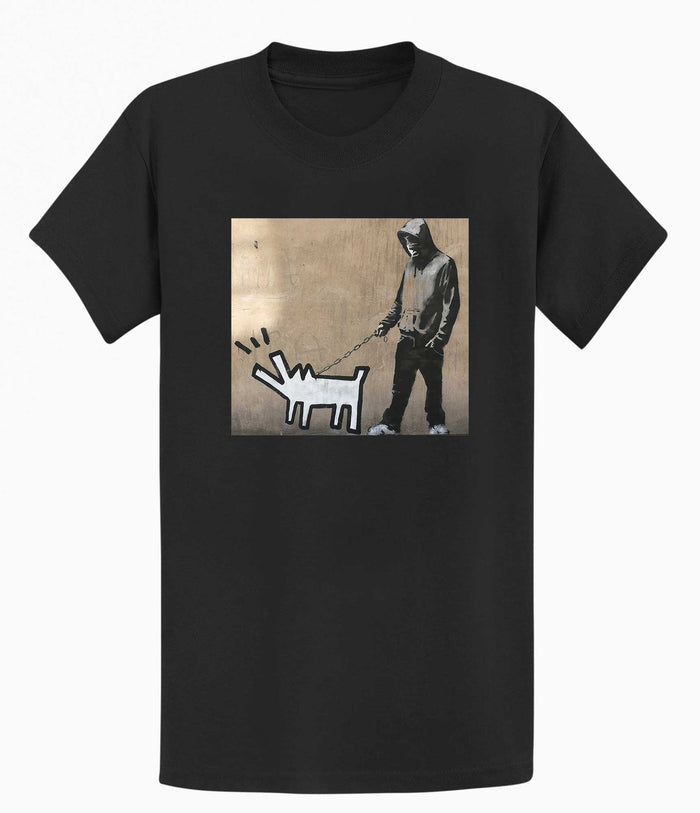 Banksy T-shirt - Dog Walker Banksy-Apparel