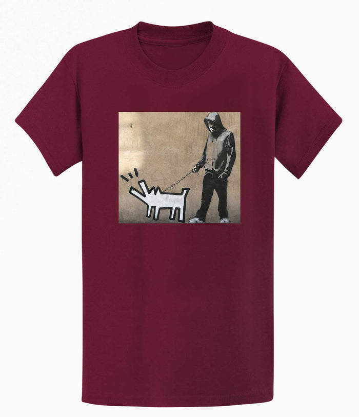 Banksy T-shirt - Dog Walker Banksy-Apparel